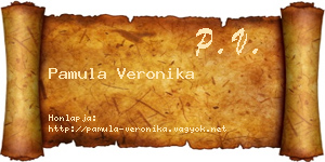 Pamula Veronika névjegykártya